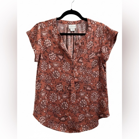 Liz Claiborne Tops - Liz Claiborne Women's Boho Top - Terracotta Floral